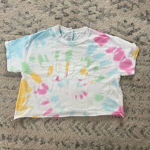 Below Parallel THICC Tie Dye Crop Top